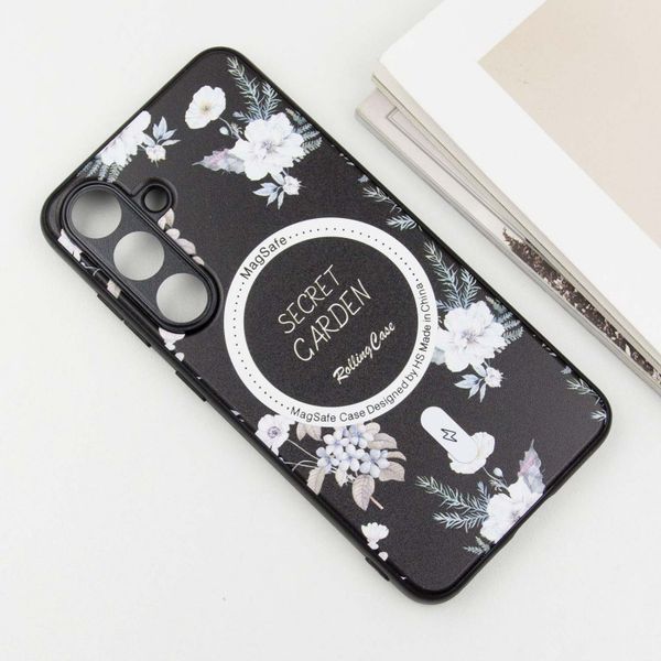 TPU+PC чохол Secret Garden with MagFit для Samsung Galaxy S23 FE Black 327088 фото
