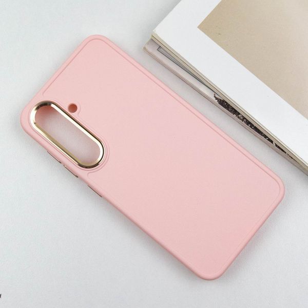 TPU чохол Bonbon Metal Style для Samsung Galaxy S23 Рожевий / Light pink 264762 фото
