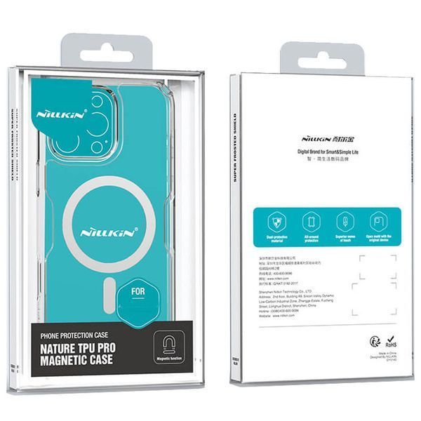 TPU чохол Nillkin Nature Pro Magnetic для Apple iPhone 16 Pro Max (6.9") Безбарвний (прозорий) 326102 фото