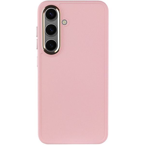 TPU чохол Bonbon Metal Style для Samsung Galaxy S23 Рожевий / Light pink 264762 фото