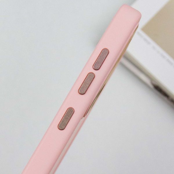 TPU чохол Bonbon Metal Style для Samsung Galaxy S23 Рожевий / Light pink 264762 фото