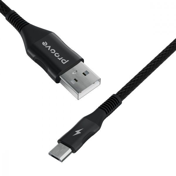 Кабель Proove Braided Scout Micro USB 2.4A (1m) (CCBS20001301) Black 286726 фото