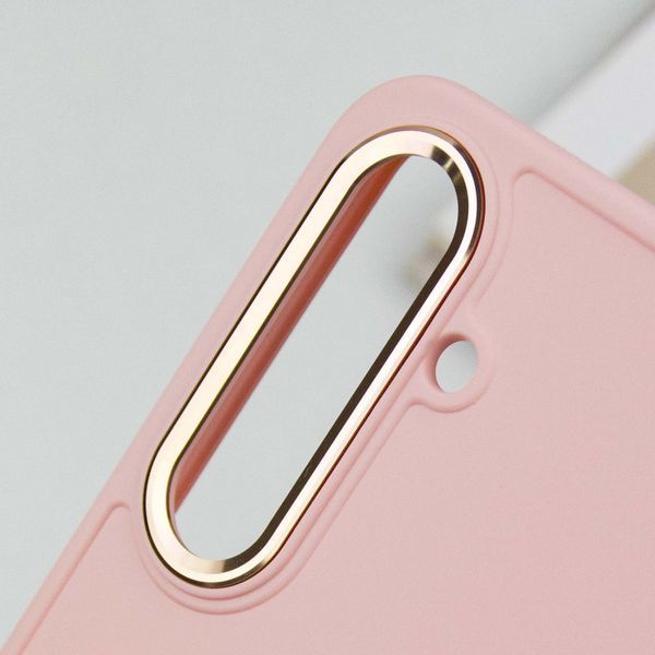 TPU чохол Bonbon Metal Style для Samsung Galaxy S23 Рожевий / Light pink 264762 фото
