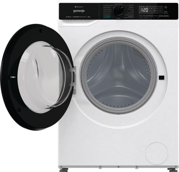 Прально-сушильна машина Gorenje фронтальна, 8(5)кг, 1400, A+, 51см, дисплей, інвертор, Wi-Fi, білий (WD2PA854ADW) 379889 фото