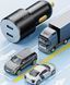 Автомобільний Зарядний пристрій Essager City Dual Type-C Car Charger 66W (ECC2C-FF01) Black 315315 фото 2