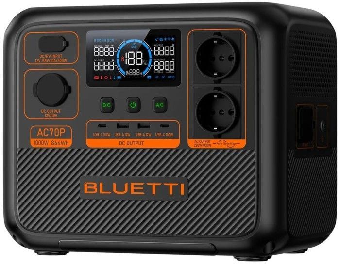 Зарядна станція Bluetti AC70P 1000W 864Wh 293257 фото