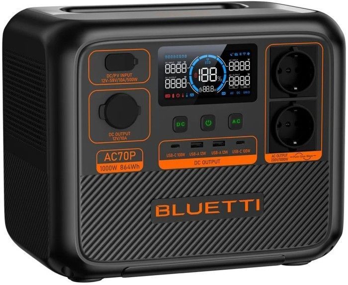 Зарядна станція Bluetti AC70P 1000W 864Wh 293257 фото