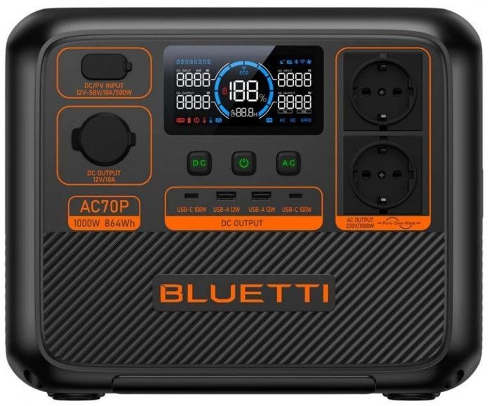 Зарядна станція Bluetti AC70P 1000W 864Wh 293257 фото