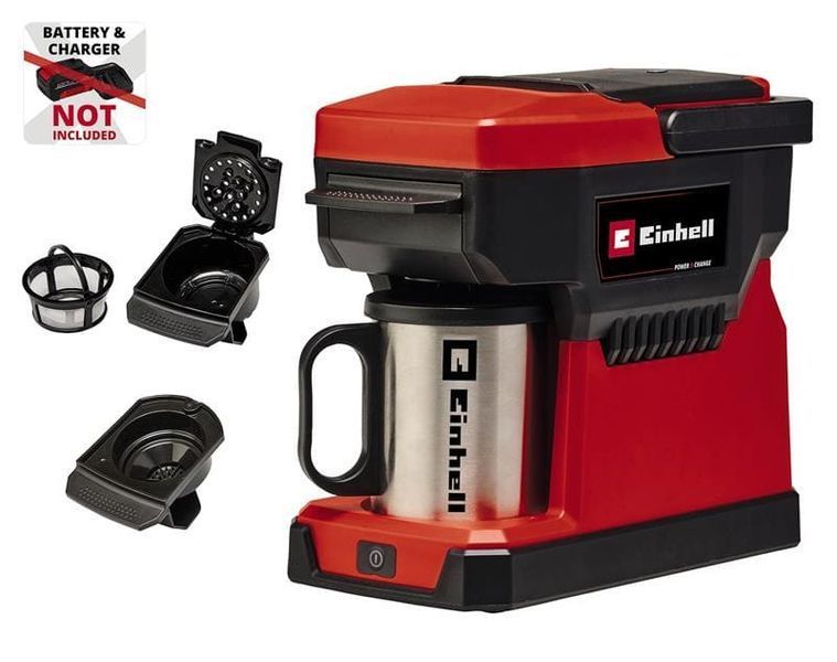 Кавомашина акумуляторна Einhell TE-CF 18 Li - Solo PXC 18В 240мл 80&deg;С 1.2кг без АКБ та ЗП (4609990) 364629 фото