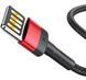 Кабель Baseus Cafule Light. SE 2.4A 1м (CALKLF-G91) Red/Black 252255 фото 3