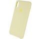 Чохол-накладка iPhone XS Max Apple AAA Silicone case Mellow Yellow 129200 фото 3