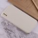 Силіконовий чохол Candy Full Camera для Apple iPhone XS Max (6.5") Бежевий / Antigue White 206011 фото 4