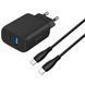 Зарядний Пристрій Proove Silicone Power 2 30W (Type-C + USB) + Cable Type-C to Type-C (1m) (WCSP23011001) black 380684 фото 1