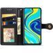 Шкіряний чохол книжка GETMAN Gallant (PU) для Xiaomi Redmi Note 9s / Note 9 Pro / Note 9 Pro Max Чорний 285419 фото 2