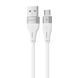 Кабель Proove Soft Silicone Micro USB 2.4A (1m) (CCSO20001302) white 340227 фото 1