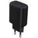 Зарядний Пристрій Proove Silicone Power 2 30W (Type-C + USB) + Cable Type-C to Type-C (1m) (WCSP23011001) black 380684 фото 3