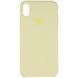 Чохол-накладка iPhone XS Max Apple AAA Silicone case Mellow Yellow 129200 фото 1