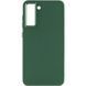 TPU чохол Bonbon Metal Style для Samsung Galaxy S24+ Зелений / Army green 284995 фото 2