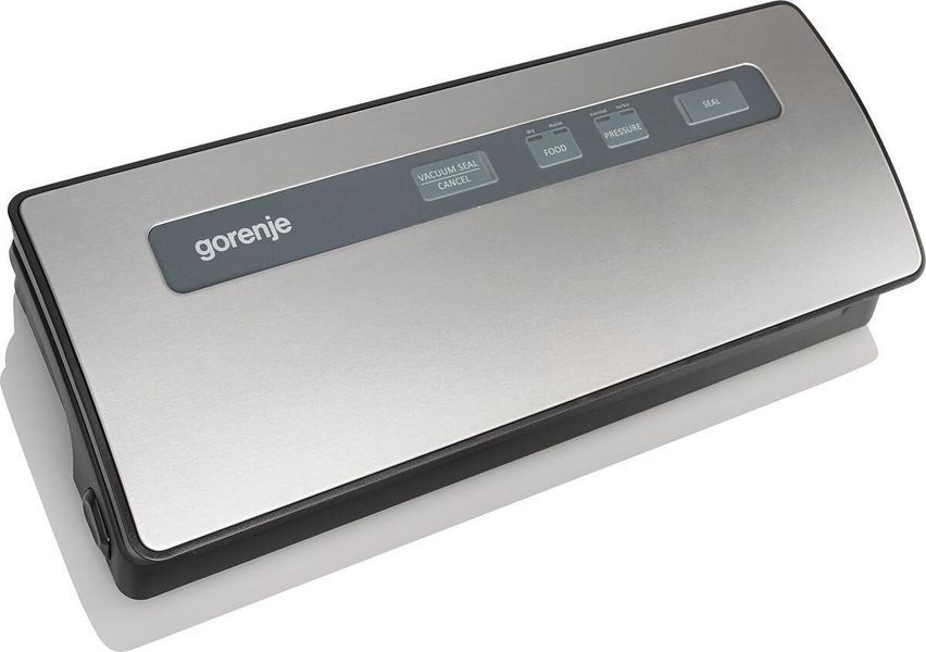Вакууматор Gorenje для пакетів, 120Вт, 30см, електронне, +10 пакетів, метал, сірий (VS120ES) 369585 фото