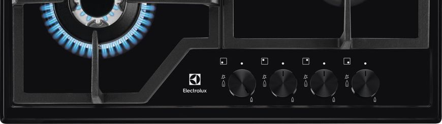 Варильна поверхня Electrolux газова, 60см, чавун, чорний 399230 фото