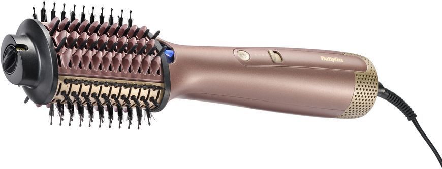 Фен-щітка Babyliss Air Power Volume, 1000Вт, 2 режими, дифузор, іоніз-я, хол. обдув, кераміка, рожевий (AS95E) 366184 фото