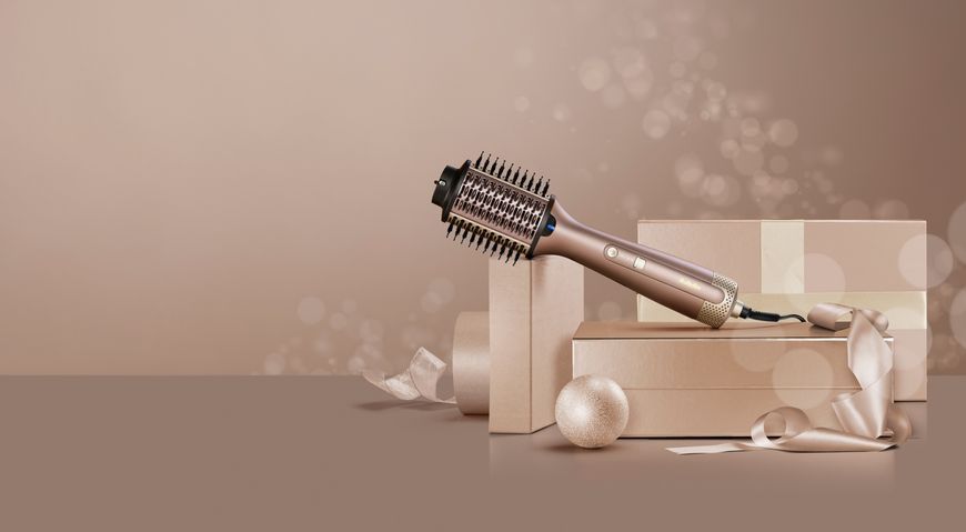 Фен-щітка Babyliss Air Power Volume, 1000Вт, 2 режими, дифузор, іоніз-я, хол. обдув, кераміка, рожевий (AS95E) 366184 фото