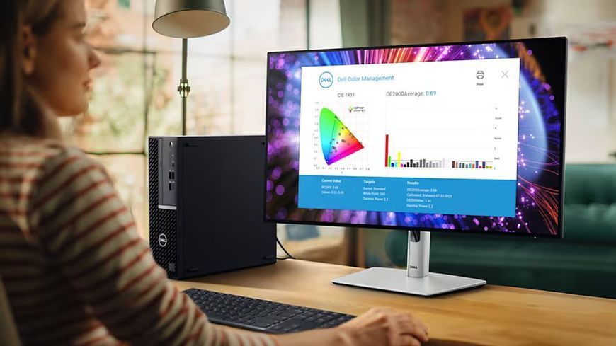 Монітор DELL 27" U2724DE HDMI, DP, USB-C, RJ-45, Audio, IPS, 2560x1440, 120Hz, sRGB 100%, Pivot 372742 фото