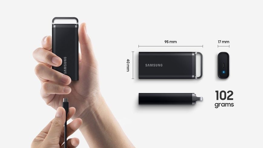 Портативний SSD Samsung 4TB USB 3.2 Gen 1 Type-C T5EVO Shield (MU-PH4T0S/EU) 371322 фото