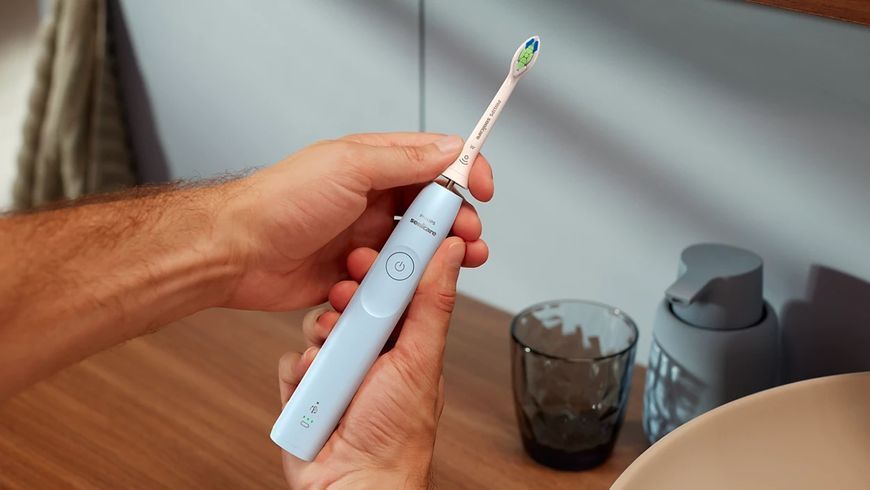 Щітка зубна електр. Philips, Sonicare 5300 Series, 62т. колив/хв, насадок-1, блакитний (HX7106/01) 369100 фото