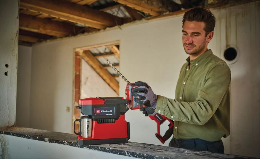 Кавомашина акумуляторна Einhell TE-CF 18 Li - Solo PXC 18В 240мл 80&deg;С 1.2кг без АКБ та ЗП (4609990) 364629 фото