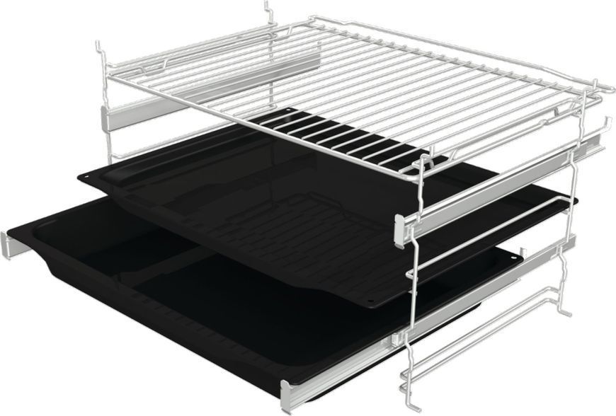 Духова шафа Gorenje електрична, 77л, A, пара, дисплей, макс.темпер.-300, чорний (BOS6737SYB) 373035 фото