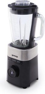 Блендер Gorenje стаціонарний 1000Вт, чаша-1500мл, скло, чорний (B1000DE) 370452 фото