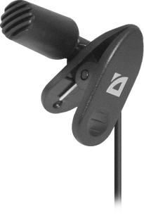 Мікрофон. IT DEFENDER MIC-109 чорний на прищепці 1.8м 306197 фото