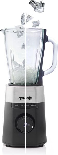 Блендер Gorenje стаціонарний 1000Вт, чаша-1500мл, скло, чорний (B1000DE) 370452 фото