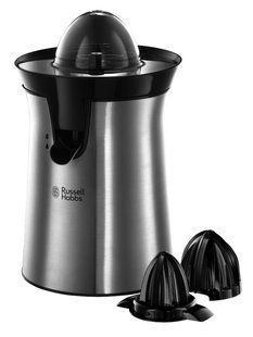 Соковитискач Russell Hobbs Classics цитрус-прес 60Вт, 2 насадки в комплекті, метал, чорний (22760-56) 363546 фото
