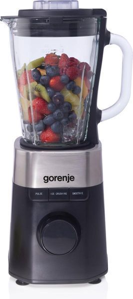 Блендер Gorenje стаціонарний 1000Вт, чаша-1500мл, скло, чорний (B1000DE) 370452 фото