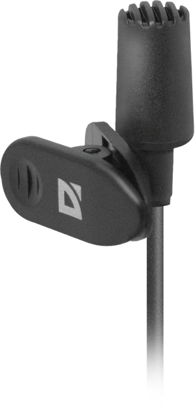 Мікрофон. IT DEFENDER MIC-109 чорний на прищепці 1.8м 306197 фото