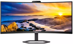 Монiтор TFT PHILIPS 34" 34E1C5600HE/00 21:9 WQHD VA Curved 100Hz HDMI DP USB-C WebCam 297113 фото
