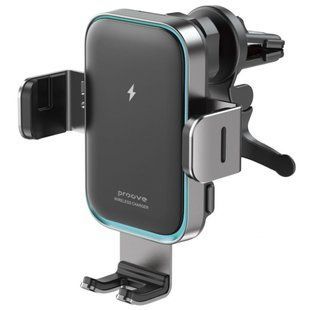 Автомобільний тримач З бездротовою зарядкою Proove Triple Clamp Pro 15W (WHTP15010004) Metal Gray 287199 фото