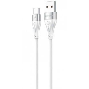 Кабель Proove Soft Silicone USB to Type-C 3A (2m) white (CCSO20001222) 388073 фото