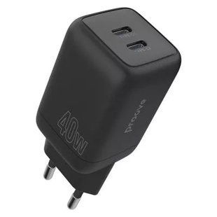 Зарядний Пристрій Proove Silicone Power 40W (Type-C + Type-C) (WCSP4020001) Black 287172 фото