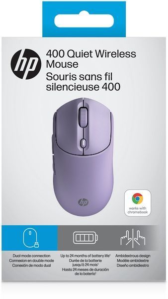 Миша HP 400 Quiet, WL/BT, фіолетовий 387578 фото