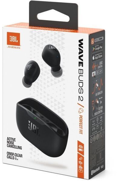 Навушники JBL Wave Buds 2 (JBLWBUDS2BLK) Black 327833 фото