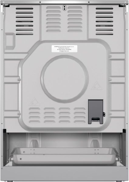 Плита Gorenje електрична склокерамічна, 71л, 60x60см, дисплей, програматор, нерж (GECS6C70XC) 374199 фото