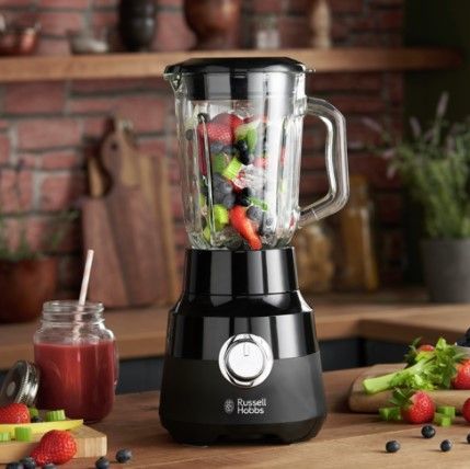 Блендер Russell Hobbs стаціонарний Matte Black 650Вт, чаша-1500мл, чорний (24722-56) 372775 фото