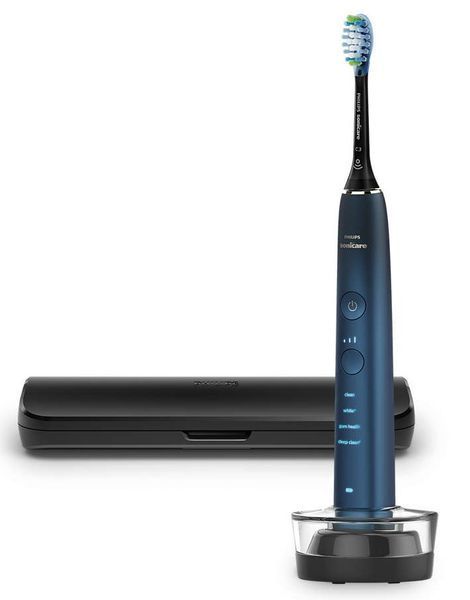 Щітка зубна електр. Philips, Sonicare DiamondClean 9000 Series, 62т. колив/хв, насадок-1, футляр, Bluetooth, чорний (HX9911/88) 371238 фото
