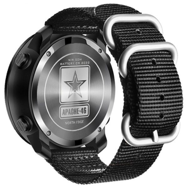 Цифровий Годинник NORTH EDGE Apache 46 black 331534 фото