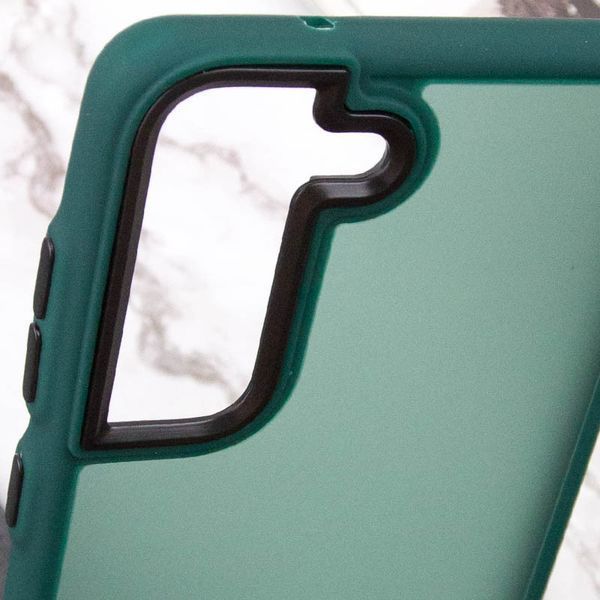 Чохол TPU+PC Lyon Frosted для Samsung Galaxy S21 FE Green 273535 фото