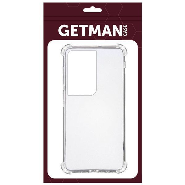 TPU чохол GETMAN Ease logo посилені кути для Samsung Galaxy S23 Ultra Безбарвний (прозорий) 265882 фото