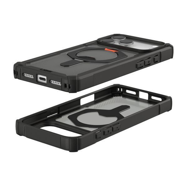 Чохол UAG для iPhone 17 Pro Max, Plasma XTE MagSafe, Clear/Titanium (114528114G36) 406705 фото